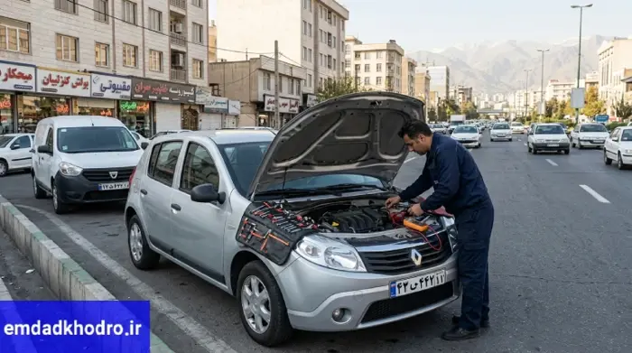 تعمیر رنو ساندرو در محل